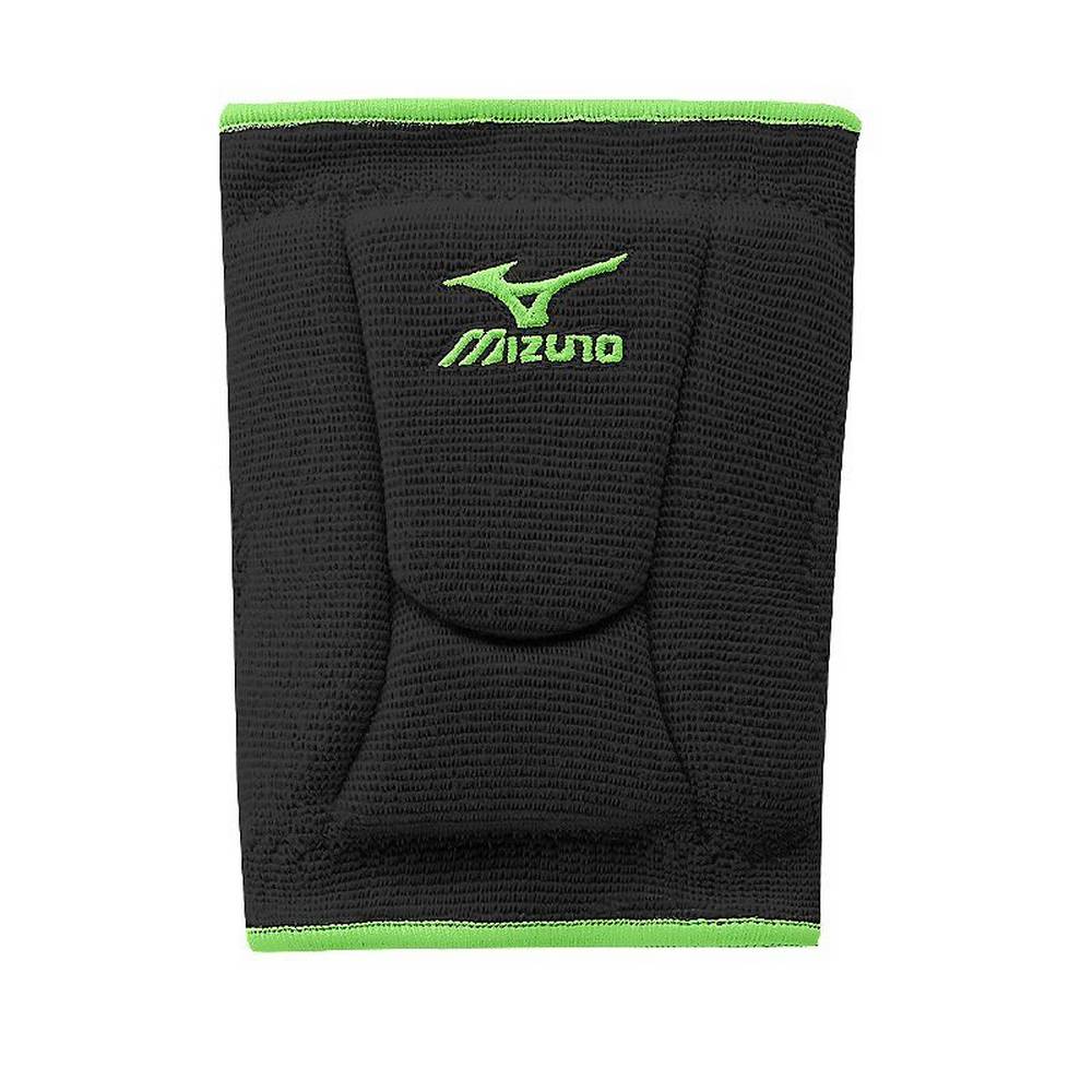 Joelheira Mizuno Voleibol LR6 Highlighter - Homem - Pretas/Verdes - RLWEC9176